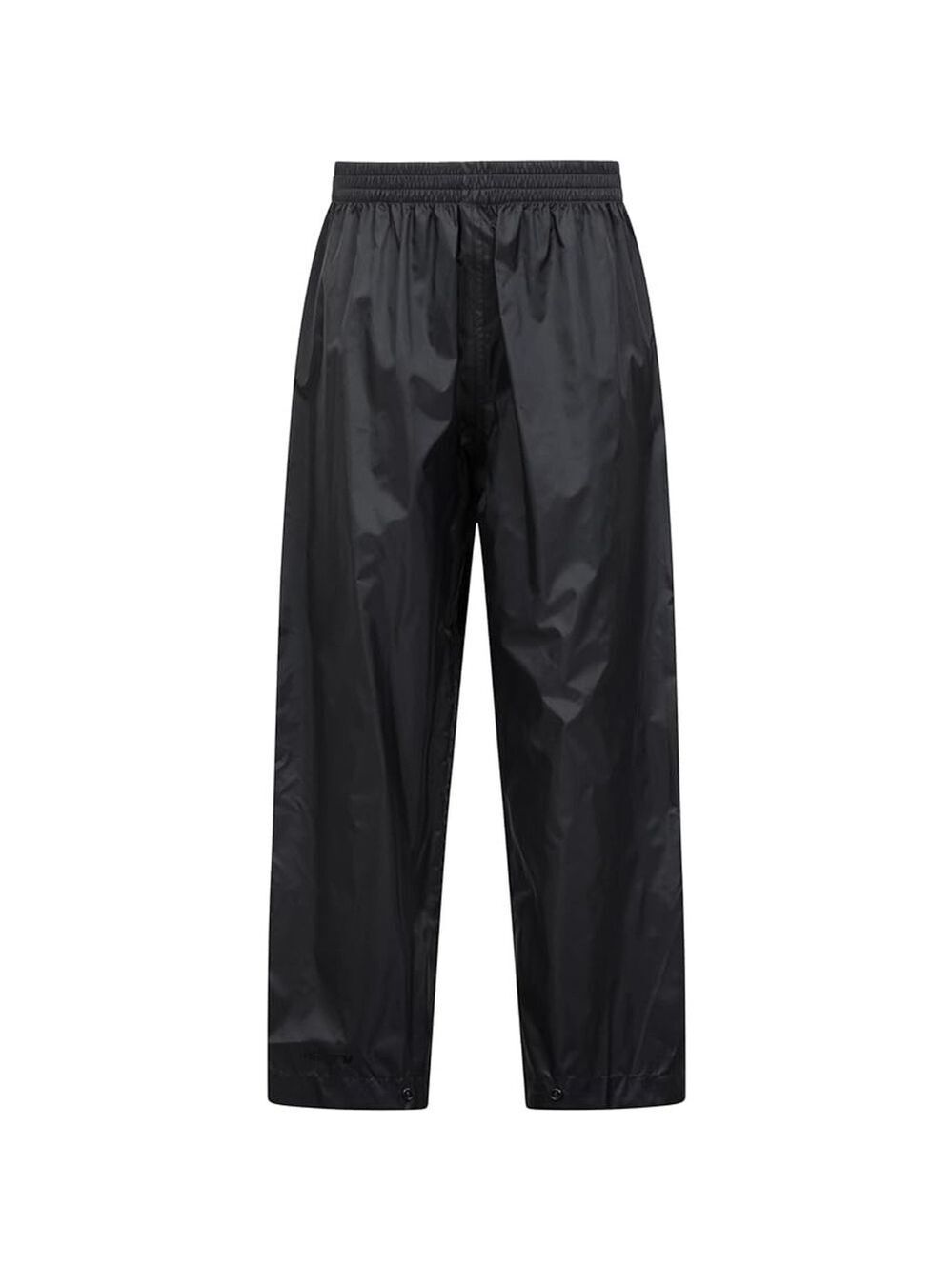 Mountain Warehouse Pakka Kids Waterproof Rain Pants in Black Size 9-10 Years